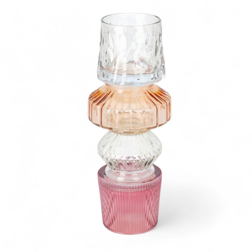 PCANDELA VETRO RIPIANI 26CM